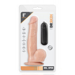 Dr. Skin - Dr. Spin Realistic Dildo With Suction Cup 8.75'' - Vanilla hind ja info | Vibraatorid | kaup24.ee