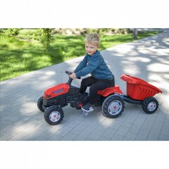 WOOPIE pedaalitraktor Farmer GoTrac MAXI vaiksete ratastega haagisega hind ja info | Imikute mänguasjad | kaup24.ee