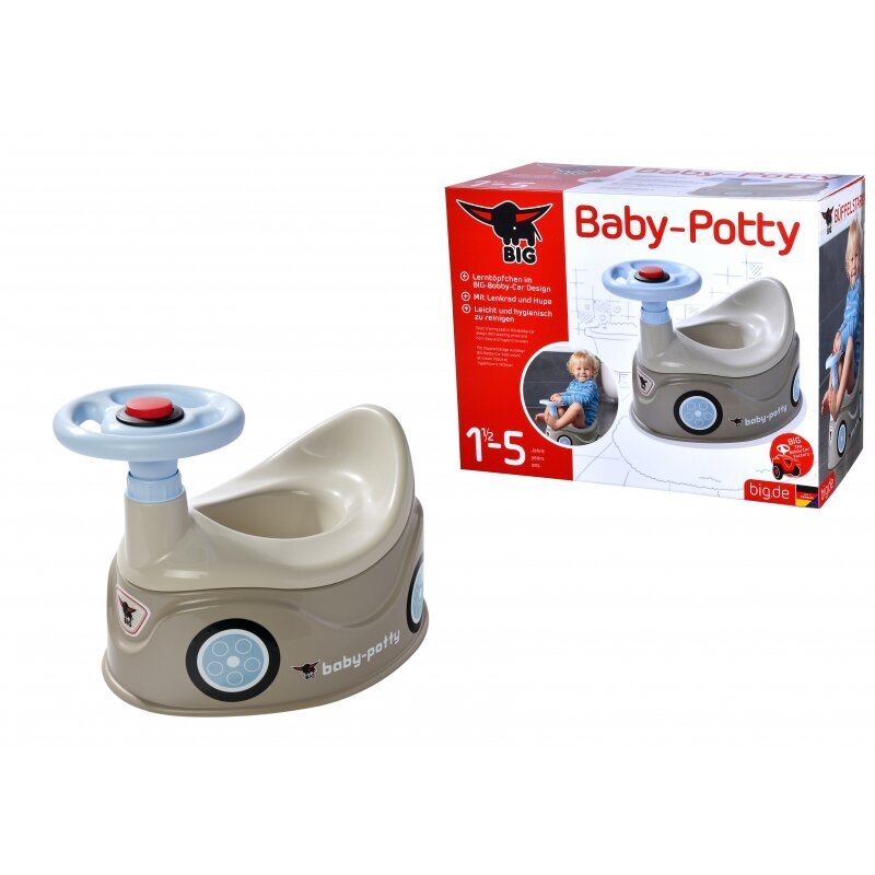 BIG Potty Grey Uus Bobby Car Toy Car Rool hind ja info | Pissipotid | kaup24.ee