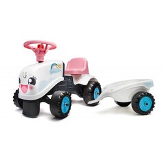 FALK Traktor Rainbow White koos haagisega alates 1 aastast цена и информация | Игрушки для малышей | kaup24.ee