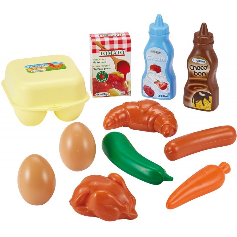 Ecoiffier toidukaupade komplekt hommikusgikott цена и информация | Tüdrukute mänguasjad | kaup24.ee