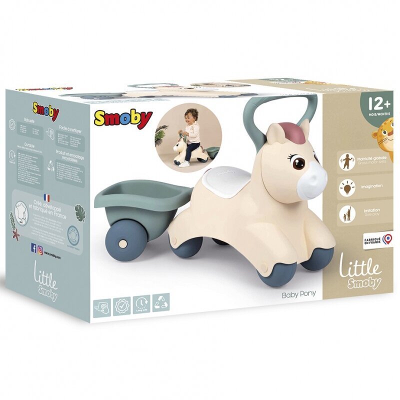 Smoby Little First Baby Pony koos haagisega hind ja info | Poiste mänguasjad | kaup24.ee