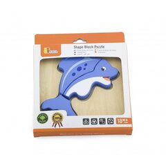 VIGA Baby esimene puidust delfiinide pusle hind ja info | Pusled | kaup24.ee