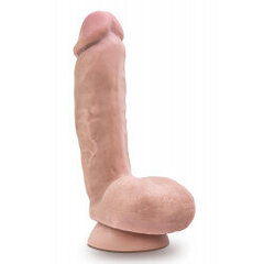 DR. SKIN PLUS 8 INCH THICK POSEABLE DILDO WITH SQUEEZABLE BALLS VANILLA hind ja info | Vibraatorid | kaup24.ee