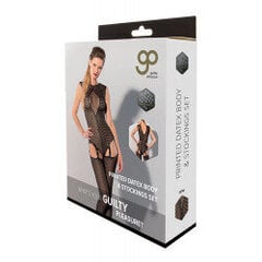 Gp printed datex body &amp; stockingsset, m цена и информация | Сексуальное женское белье | kaup24.ee