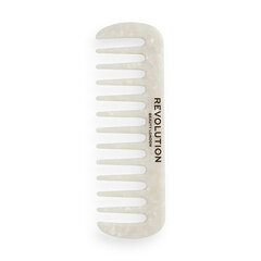 Revolution Haircare Natural Curl Wide Tooth Comb White ( kudrnaté a silné vlasy ) - Hřeben цена и информация | Расчески, щетки для волос, ножницы | kaup24.ee