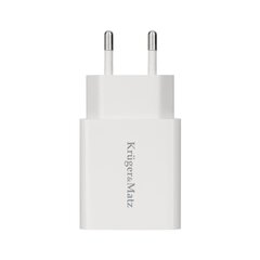 Vahelduvvooluadapter Kruger & Matz koos QC 18W hind ja info | Mobiiltelefonide laadijad | kaup24.ee