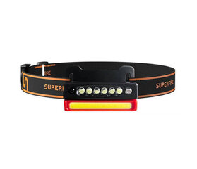 Headlamp Superfire CL01 COB, USB цена и информация | Фонари и прожекторы | kaup24.ee