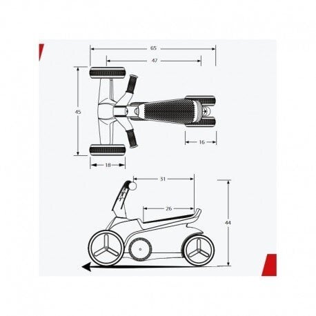 Neljarattaline jalgratas Berg Rider GO Twirl hind ja info | Jooksurattad | kaup24.ee