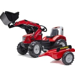 FALK Tractor Mc Cormick Red pedaalidel koos haagisega alates 3 aastast hind ja info | Poiste mänguasjad | kaup24.ee