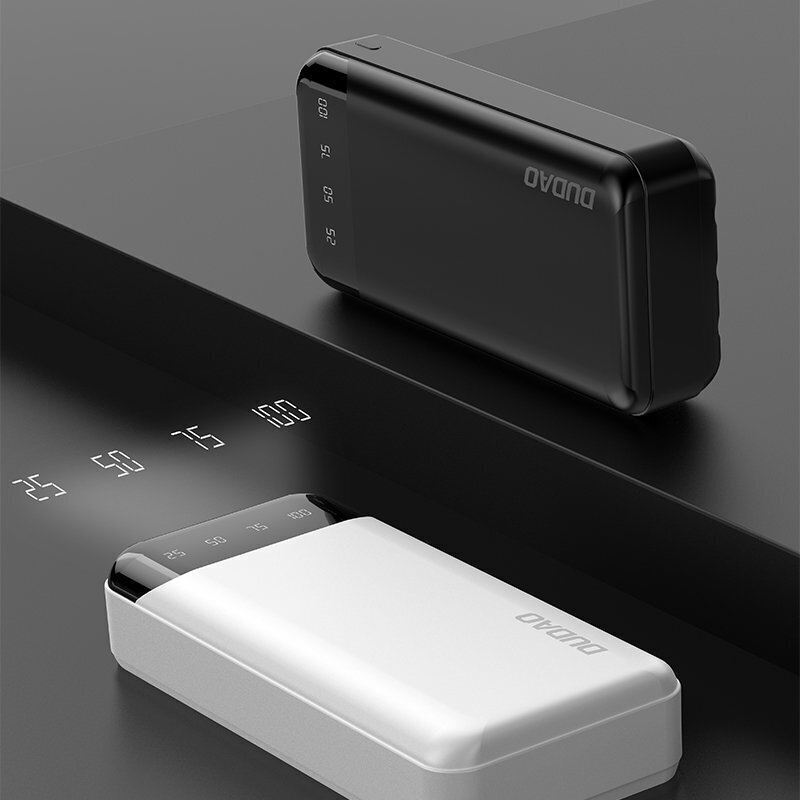 Dudao capacious powerbank with 3 built-in cables 20000mAh USB Type C + micro USB + Lightning white (Dudao K6Pro +) (White) цена и информация | Akupangad | kaup24.ee