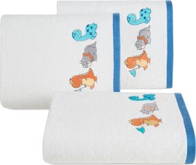 Eurofirany BABY42 CHILDREN'S TOWEL 50X90 CM WHITE цена и информация | Полотенца | kaup24.ee