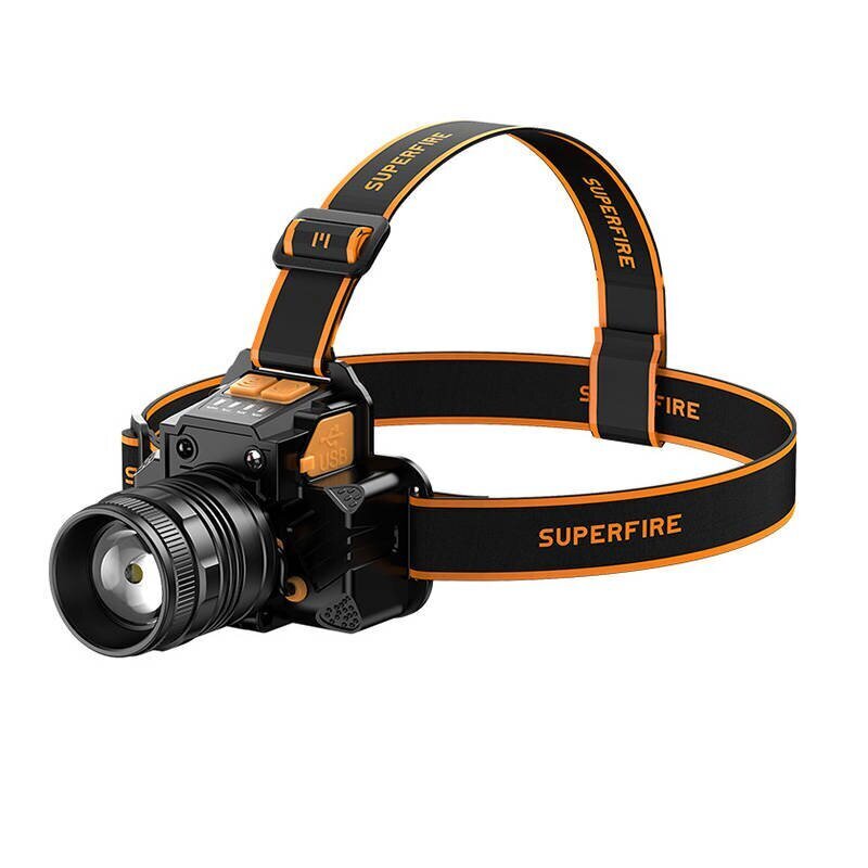 Headlight Superfire HL58, 350lm, USB hind ja info | Valgustid ja lambid | kaup24.ee