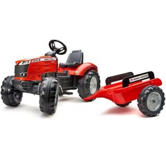 FALK Red Massey Ferguson pedaaltraktor koos haagisega alates 3 aastast hind ja info | Poiste mänguasjad | kaup24.ee