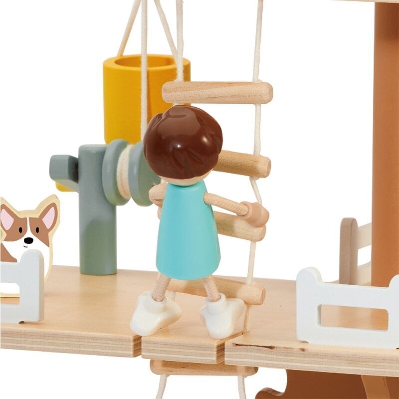 CLASSIC WORLD Puidust puumaja nukkudele 31 el. hind ja info | Tüdrukute mänguasjad | kaup24.ee