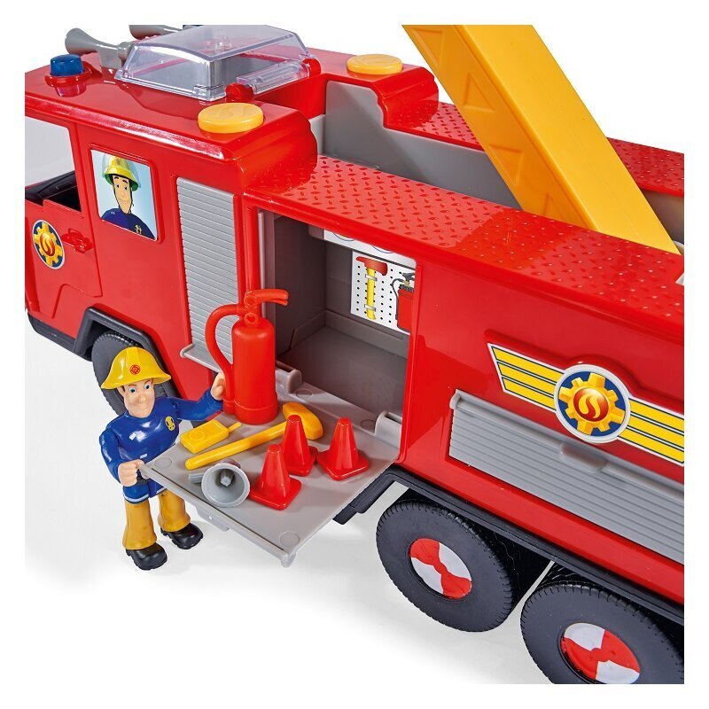 Fireman Sam Tuletõrjuja Sam Jupiter tuletõrjeauto koos 2 figuuriga hind ja info | Poiste mänguasjad | kaup24.ee