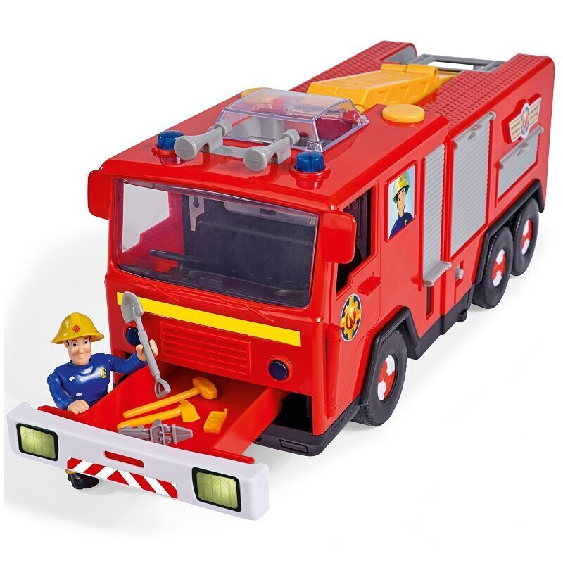 Fireman Sam Tuletõrjuja Sam Jupiter tuletõrjeauto koos 2 figuuriga hind ja info | Poiste mänguasjad | kaup24.ee