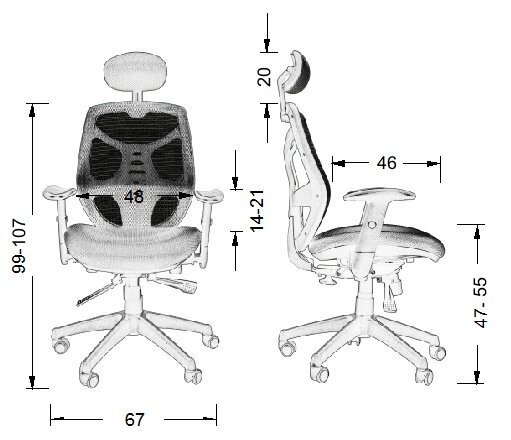 Kontoritool A2A KB-8905, sinine цена и информация | Kontoritoolid | kaup24.ee