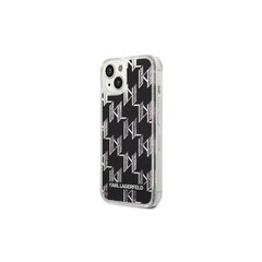 Karl Lagerfeld Liquid Glitter Monogram - iPhone 14 Pro 6,1 , hall hind ja info | Telefoni kaaned, ümbrised | kaup24.ee