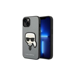 Karl Lagerfeld Saffiano - iPhone 14 6,1 , hall цена и информация | Чехлы для телефонов | kaup24.ee