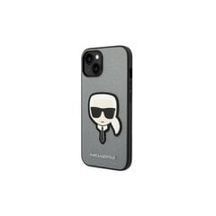 Karl Lagerfeld Saffiano - iPhone 14 6,1 , hall цена и информация | Чехлы для телефонов | kaup24.ee