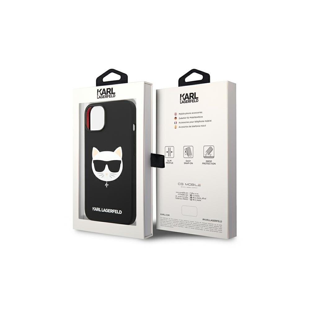 Karl Lagerfeld Choupette Head Magsafe - iPhone 14 Pro 6,1 , must цена и информация | Telefoni kaaned, ümbrised | kaup24.ee