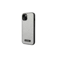 Karl Lagerfeld Solid Glitter - iPhone 14 Plus 6,7, hall hind ja info | Telefoni kaaned, ümbrised | kaup24.ee
