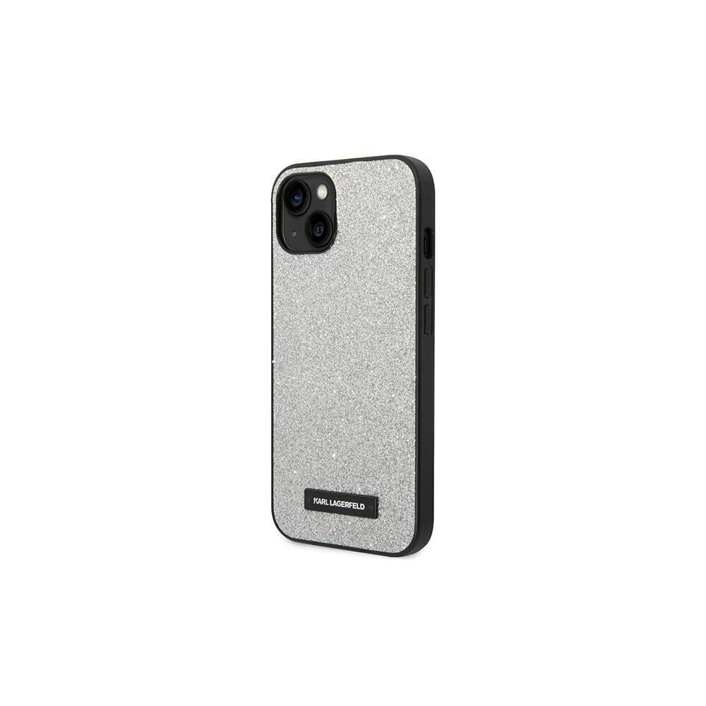 Karl Lagerfeld Solid Glitter - iPhone 14 Plus 6,7, hall цена и информация | Telefoni kaaned, ümbrised | kaup24.ee