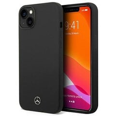 Mercedes iPhone 14 Plus 6,7" MEHMP14MSILBK black hardSilicone Line Magsafe цена и информация | Чехлы для телефонов | kaup24.ee