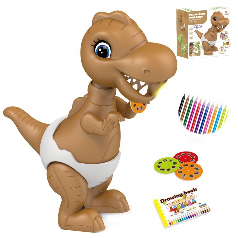 WOOPIE dinosauruste joonistamise projektor + markerid hind ja info | Poiste mänguasjad | kaup24.ee