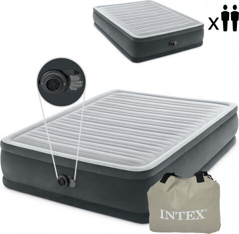 Intex Air mattress bed 203x152cm with pump DELUXE 64414ND hind ja info | Täispuhutavad madratsid ja mööbel | kaup24.ee