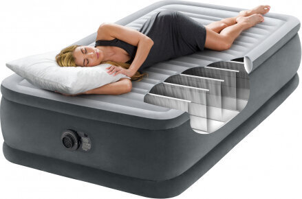 Intex Air mattress 191x99cm with pump DELUXE 64412ND hind ja info | Täispuhutavad madratsid ja mööbel | kaup24.ee