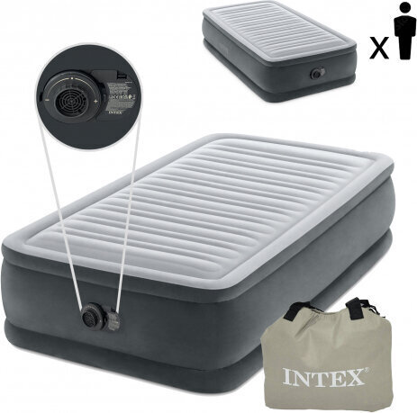 Intex Air mattress 191x99cm with pump DELUXE 64412ND hind ja info | Täispuhutavad madratsid ja mööbel | kaup24.ee