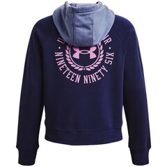 Kampsun naistele Under Armor Rival Fleece CB Hoodie W, sinine hind ja info | Naiste pusad | kaup24.ee