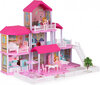 Multistore Large dollhouse foldable Villa + furniture doll garden цена и информация | Tüdrukute mänguasjad | kaup24.ee