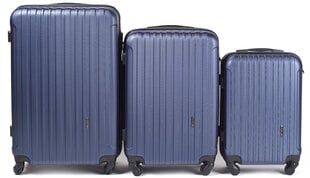 Комплект из 3 чемоданов Wings 2011-3, темно-синий цена и информация | Чемоданы, дорожные сумки | kaup24.ee