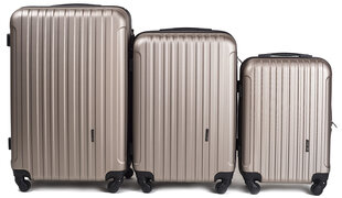 3-osaline kohvrite komplekt Wings 2011-3, helepruun hind ja info | Kohvrid, reisikotid | kaup24.ee
