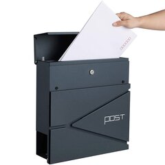 Настенный почтовый ящик с замком SONGMICS цена и информация | Почтовые ящики | kaup24.ee