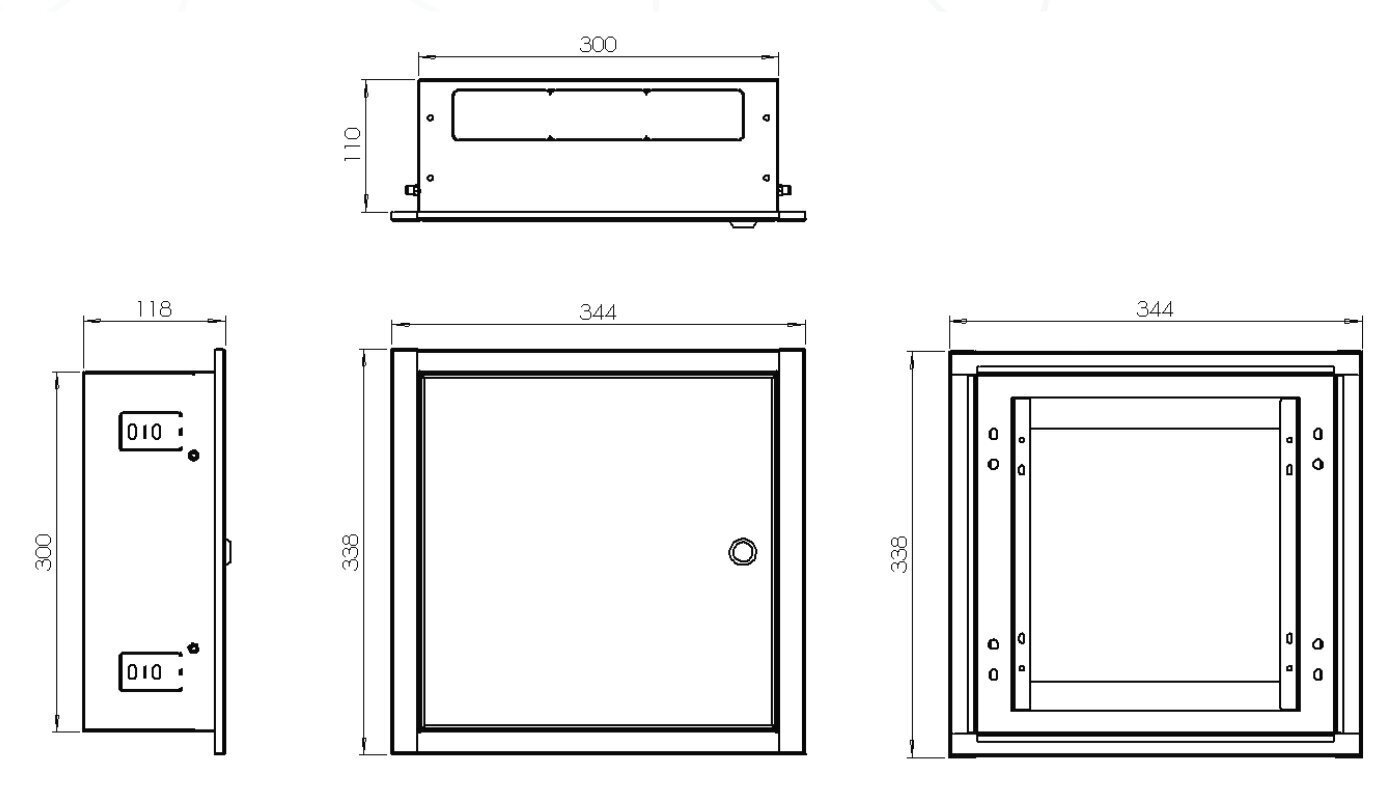 SÜVISTATAV KORPUS OMP-3 344 x 338 x 118 mm (KOOS ÄÄRIKUGA) hind ja info | WC-poti tarvikud | kaup24.ee