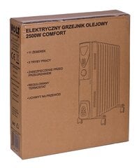 Elektryczny grzejnik olejowy 2500W Comfort 11 цена и информация | Радиаторы отопления | kaup24.ee