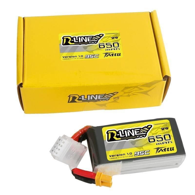 Tattu baterija LiPo Gens Ace 650mAh 11.1V 95C 3S1P XT30 hind ja info | Akud | kaup24.ee