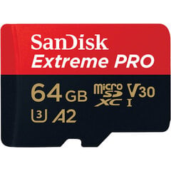 SanDisk Extreme MicroSDXC 512 GB 190/130 MB/S UHS-I U3 (SDSQXAV-512G-GN6MA) цена и информация | Карты памяти для телефонов | kaup24.ee