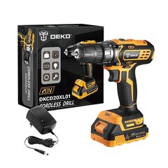 Deko Tools Аккумуляторная дрель Deko Tools DKCD20XL01-H10 20V цена и информация | Шуруповерты, дрели | kaup24.ee