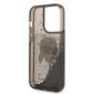 KARL LAGERFELD Glitter Karl Head - iPhone 14 Pro , must hind ja info | Telefoni kaaned, ümbrised | kaup24.ee