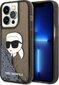 KARL LAGERFELD Glitter Karl Head - iPhone 14 Pro , must hind ja info | Telefoni kaaned, ümbrised | kaup24.ee