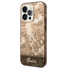 Guess GUHCP14XHGPLHC iPhone 14 Pro Max 6,7" ochre hardcase Porcelain Collection hind ja info | Telefoni kaaned, ümbrised | kaup24.ee