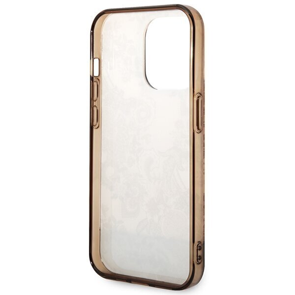 Guess GUHCP14XHGPLHC iPhone 14 Pro Max 6,7" ochre hardcase Porcelain Collection цена и информация | Telefoni kaaned, ümbrised | kaup24.ee