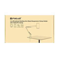 Puluz desk stand with phone|tablet holder (black) цена и информация | Mobiiltelefonide hoidjad | kaup24.ee