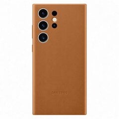 Samsung Galaxy S23 Ultra, yellow - Leather case цена и информация | Аксессуары для телефонов | kaup24.ee
