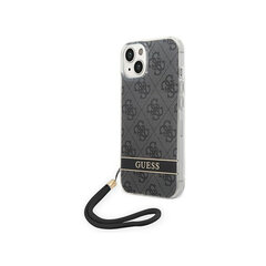 GUESS 4G Print Strap - Iphone 14 , must цена и информация | Чехлы для телефонов | kaup24.ee